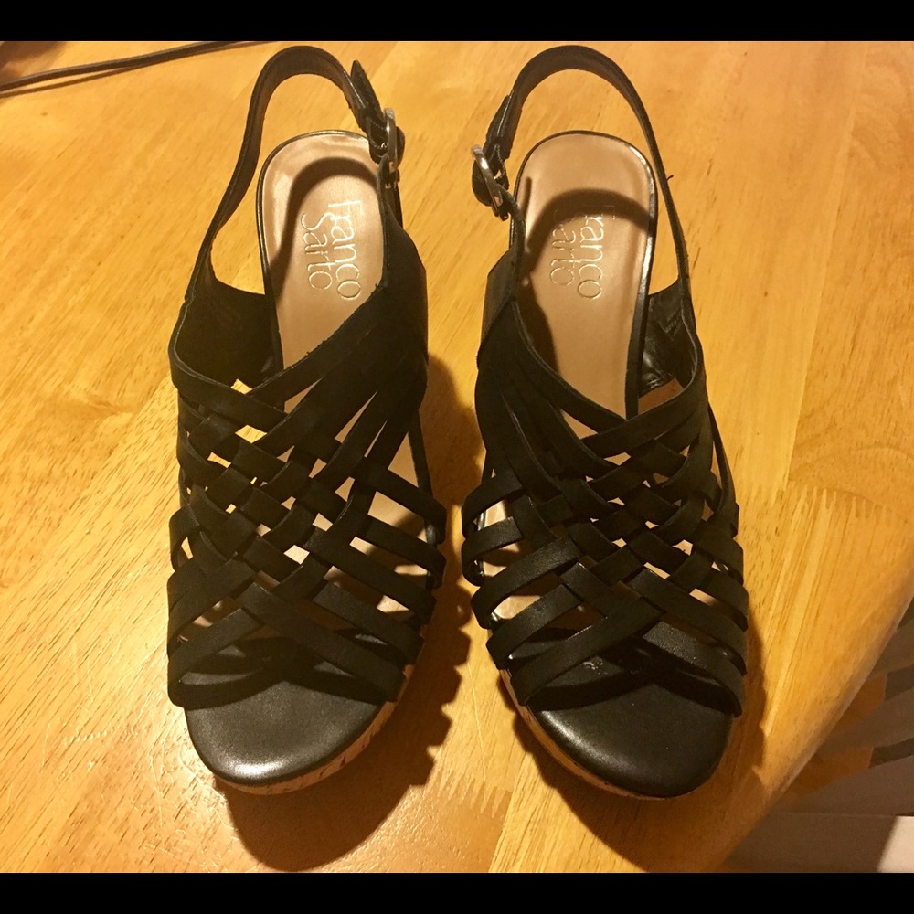 Summer wedge sandals